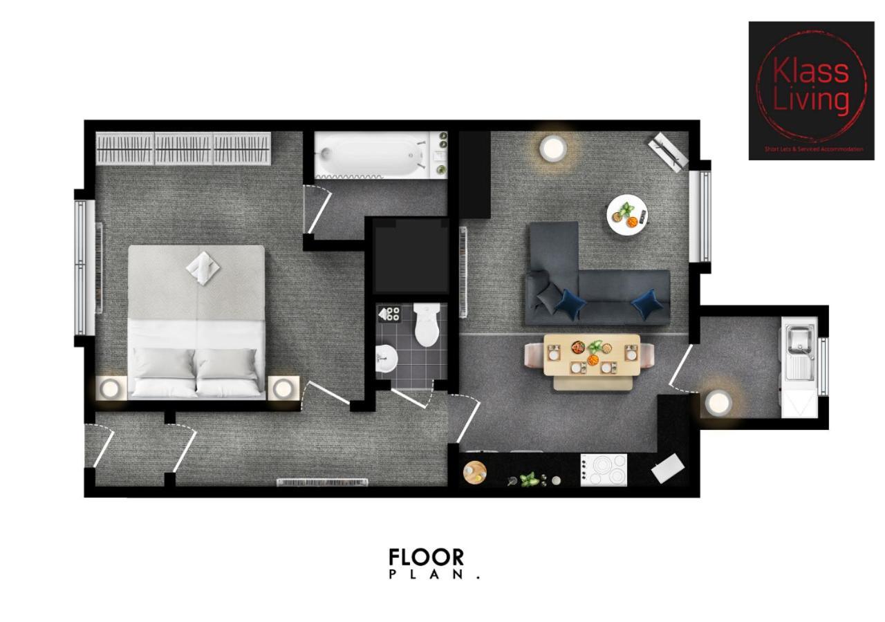One Bedroom Apartment By Klass Living Serviced Accommodation Bellshill - Elmbank Street Apartment ภายนอก รูปภาพ